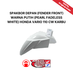 spakbor depan (fender front) warna putih (Pearl Fadeless White) Honda Vario 110 CW Karbu