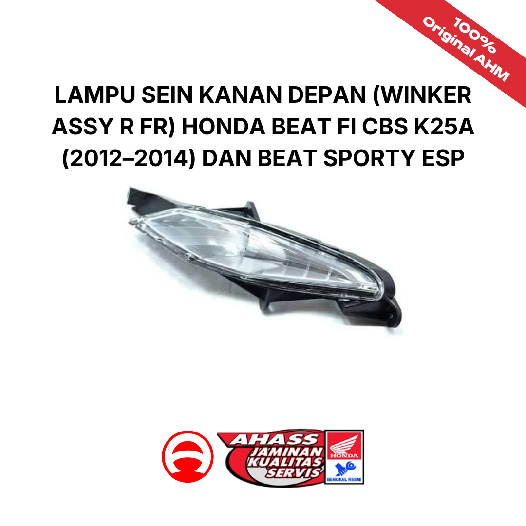 Lampu Sein Kanan Depan (Winker Assy R FR) Honda BeAT FI CBS K25A (2012–2014) dan BeAT Sporty eSP