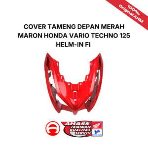 Cover Tameng Depan Merah Maron Honda Vario Techno 125 Helm-In FI