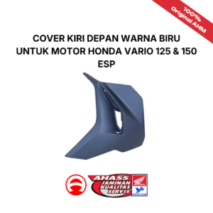 Cover kiri depan warna biru untuk motor Honda Vario 125 & 150 eSP