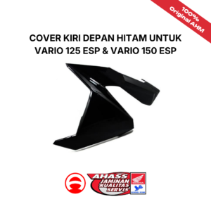 Cover Kiri Depan Hitam untuk Vario 125 eSP & Vario 150 eSP