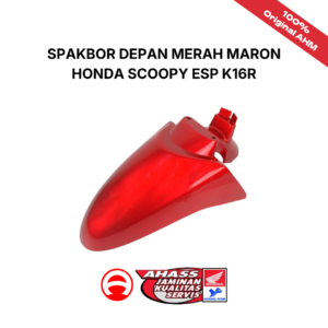 Spakbor Depan Merah Maroon Honda Scoopy ESP K16R