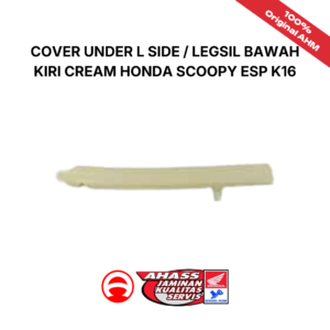 Cover Under L Side / Legsil Bawah Kiri berwarna krem (cream) Honda Scoopy eSP K16