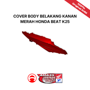 Cover Body Belakang Kanan Merah Honda BeAT K25