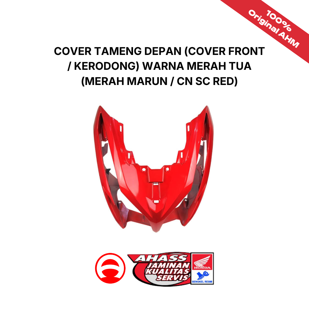 Cover Tameng Depan (Cover Front / Kerodong) warna merah tua (merah marun / CN SC Red)